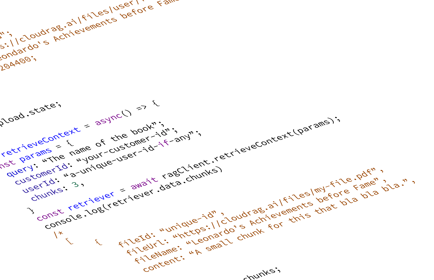 Code example illustration