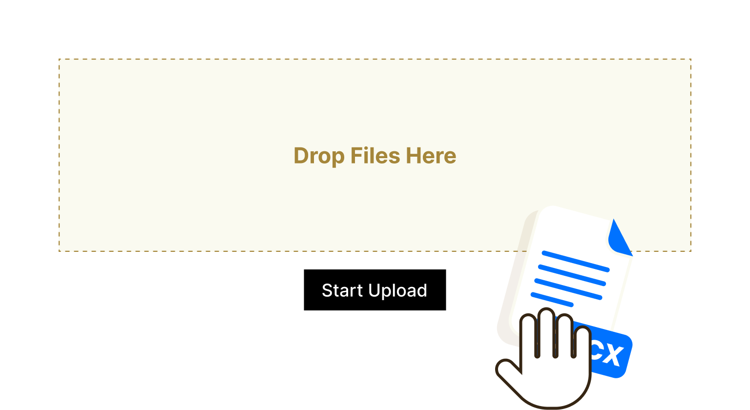 React upload component